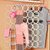 H'ENT  28 Holes Tie Holder Foldable Multi-function Scarf Holder Display Hanger Paper Rattan Hanger
