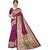 Meia Magenta Art Silk Printed Saree
