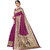 Meia Magenta Art Silk Printed Saree
