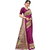 Meia Magenta Art Silk Printed Saree