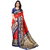 Meia Red Art Silk Printed Saree