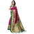 Meia Magenta Art Silk Printed Saree