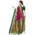 Meia Magenta Art Silk Printed Saree