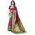Meia Magenta Art Silk Printed Saree