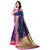 Meia Blue Art Silk Printed Saree