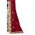 Meia  Women's Maroon With Blouse Embroidered Saree