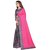 Meia  Women's Pink With Blouse Embroidered Saree