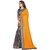 Meia  Women's Mustard With Blouse Embroidered Saree