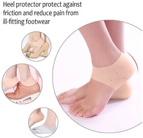 Eastern Club Anti Crack Silicon Gel Heel And Foot Protector Moisturizing Socks for Foot Care 1 Pair