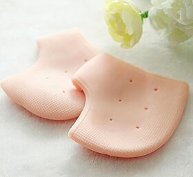 Eastern Club  Foot Silicone Heel Socks For Pedicure Against Cracking Chap Pain Protector Moisturizing 1 Pair