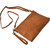 AQUADOR tan genuine leather sling bag(AB-S-1468-Tan)