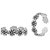 Flower Rolling Silver Toe Ring-TRMX065