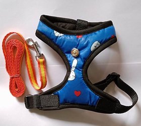 Cat Harness ESCAPE-PROOF with nylon lease Size Medium (Neck 32 cm circumferences). PLS Check size before buying