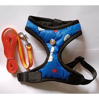 Cat Harness ESCAPE-PROOF with nylon lease Size Medium (Neck 32 cm circumferences). PLS Check size before buying