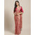Meia Pink Casual Poly Georgette Solid Saree With Unstitched Blouse