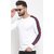 Ruggstar branded Best Selling cotton T-Shirt for men(White Navy Red Baju Patti full)