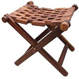 onlinecraft wooden stool (ch1276) brown