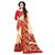 Meia Cream Crepe Printed Saree