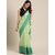 VASTRANAND Sea Green Solid Linen Blend Saree