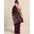 Vastranand Purple & Gold-Toned Silk Blend Woven Design Banarasi Saree