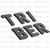 CarMetics TRIBER 3D Letters (3D Stickers 3D Logo 3D Emblem for Renault TRIBER Accessories)  GLOSSY BLACK - 1 Set