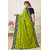 Hirvanti Fashion Designer Green Silk Embroidered Saree with Blouse Piece