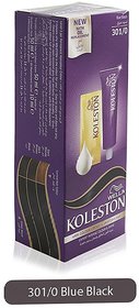 Wella Koleston Color Cream Semi-Kit, 301/0 Blue Black