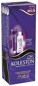 Wella Koleston Color Cream Semi-Kit - Blue Black 301/0