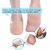 Gola International Reusable Foot Silicone Heel Socks For Pedicure Against Cracking Chap Pain Protector Moisturizing