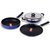Sumeet Nonstick Induction Base Cookware Set Of Tawa + Kadhai With S.S. Lid (2 Ltr ) + Fry Pan (2 Ltr)
