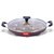 Sumeet Nonstick Granite Finish Grill Appam Patra With Tempered Glass Lid - 12 Cavity - 23Cm Dia