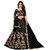 Today Deal Black Dupion Silk Embroidered Lehenga Choli