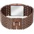 Hrv Chocklet Metal Rectangular Womens Watch
