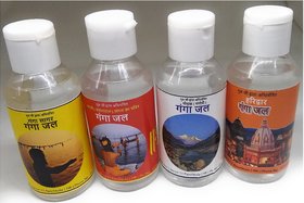 4 Combo Set Of Gomukh (Gangotri), Haridwar, Ganga Sagar (Kolkata)  Kashi (Prayag Raj) Sangam Ka Pavitra Ganga Jal