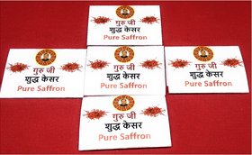 Set Of 5 Pure Saffron (Kesar) To Essential Pooja Needs For Fulfillment All Yours Desire In Your Precious Pooja Hawan