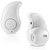 iSpares Mini Wireless Kaju Style Bluetooth Headset Universal Earphone With Mic (White)