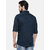 Seta Men's Blue Printed Slim Fit Shirts