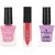 Elenblu Nailpaint Bubblegum Lime Light, Icy Lavender Sugar Sprinkle And Rose Tango Lipstick, Set of 3 Combo