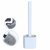 H'ENT Home TPR Toilet Brush with Holder Creative Deep Cleaning Brush Flexible Bristles