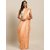 Meia Peach-Coloured & Gold-Toned Silk Blend Woven Design Baluchari Saree