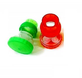 PBROS 2 Pieces Kitchen and Bathroom Water Tap Sprinkler Plastic Shower Head - Set of 2