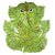 Handmade Leaf Wall Hanging Ganesh - 8 INCH