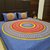 150 TC Cotton Double Bedsheet with 2 Pillow Covers Jaipuri-Bed-sheet - Abstract-Rangoli-Bandhej