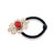 MissMister Brass Micron Rose Goldplated Red Bead Elastic Hairband Women Ponytail band (MM5143HASC)