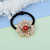 MissMister Brass Micron Rose Goldplated Red Bead Elastic Hairband Women Ponytail band (MM5143HASC)