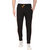 Leebonee Men's PC Sinker Solid Black Track Pant with Side Zip Pockets and Back Pocket