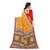 DORI Yellow Crepe Printed Saree