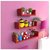 onlinecraft wooden wall shelf (ch886) Red ( U rack shelf)