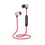 Wireless Magnetic Red Bluetooth In the Ear Headset With Mic