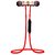 Wireless Magnetic Red Bluetooth In the Ear Headset With Mic